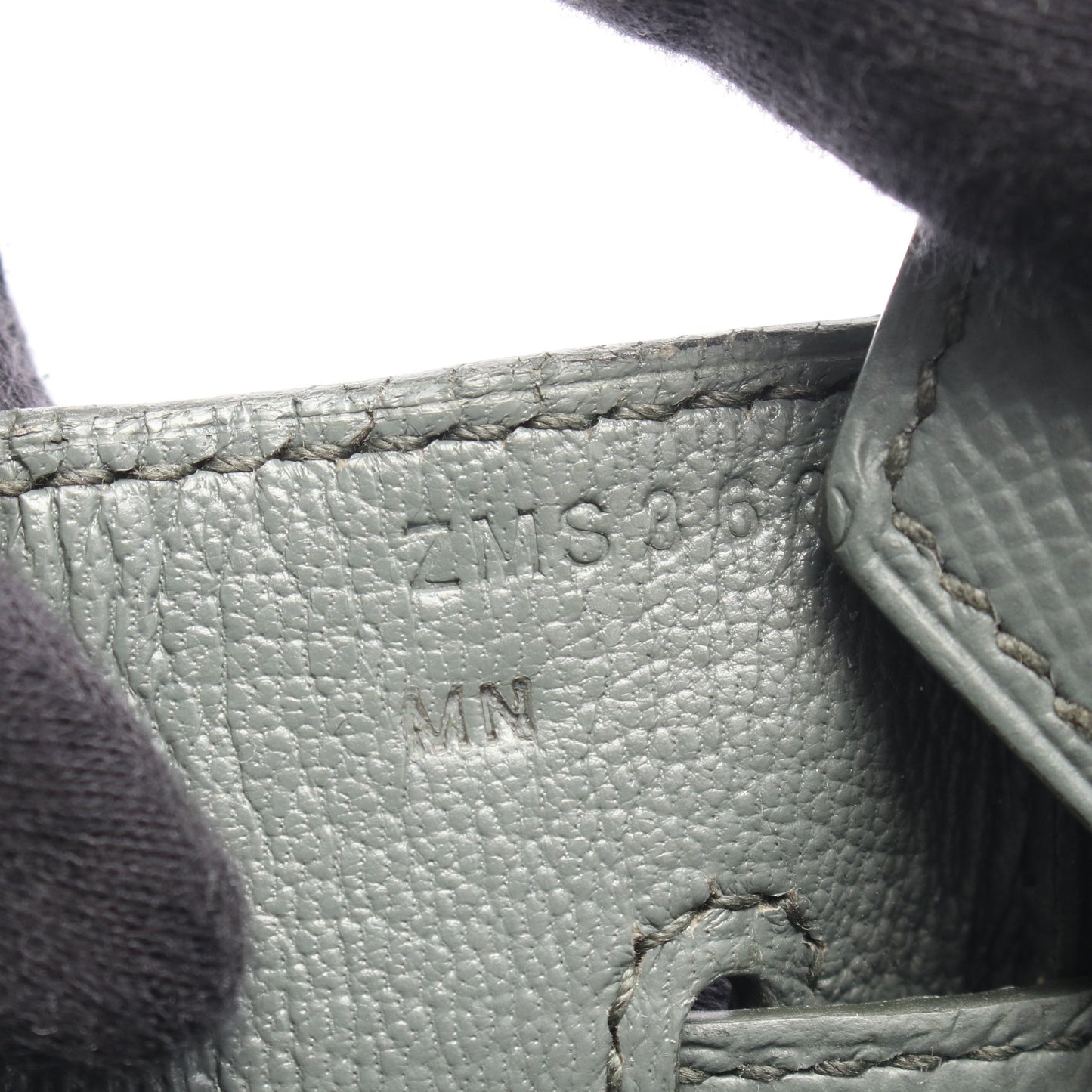 バーキン30 ヴェールアマンド ハンドバッグ ヴォーエプソン グレー ゴールド金具 Z刻印 エルメス