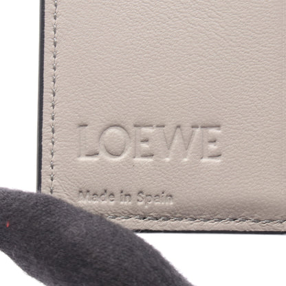 コンパクト ジップ ウォレット 二つ折り財布 レザー グレーグリーン カーキグリーン グレー ロエベ 財布・小物 LOEWE