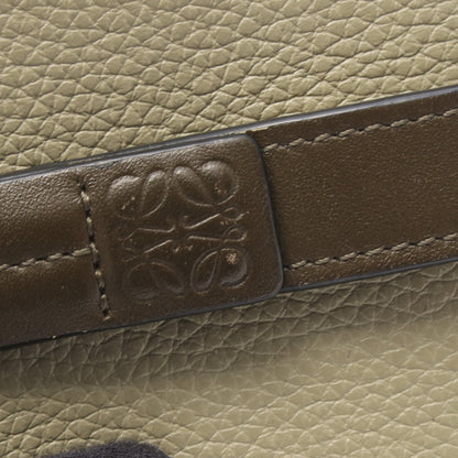 コンパクト ジップ ウォレット 二つ折り財布 レザー グレーグリーン カーキグリーン グレー ロエベ 財布・小物 LOEWE