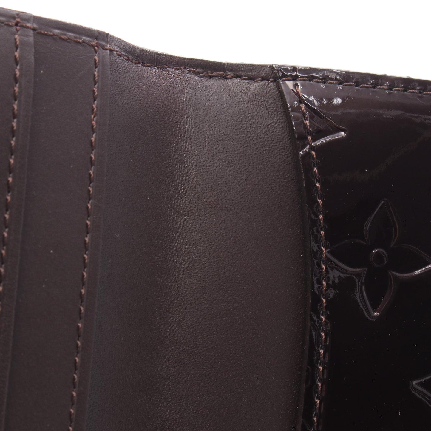 ラドロー モノグラムヴェルニ アマラント コインケース 二つ折り財布 エナメルレザー ボルドー ルイヴィトン