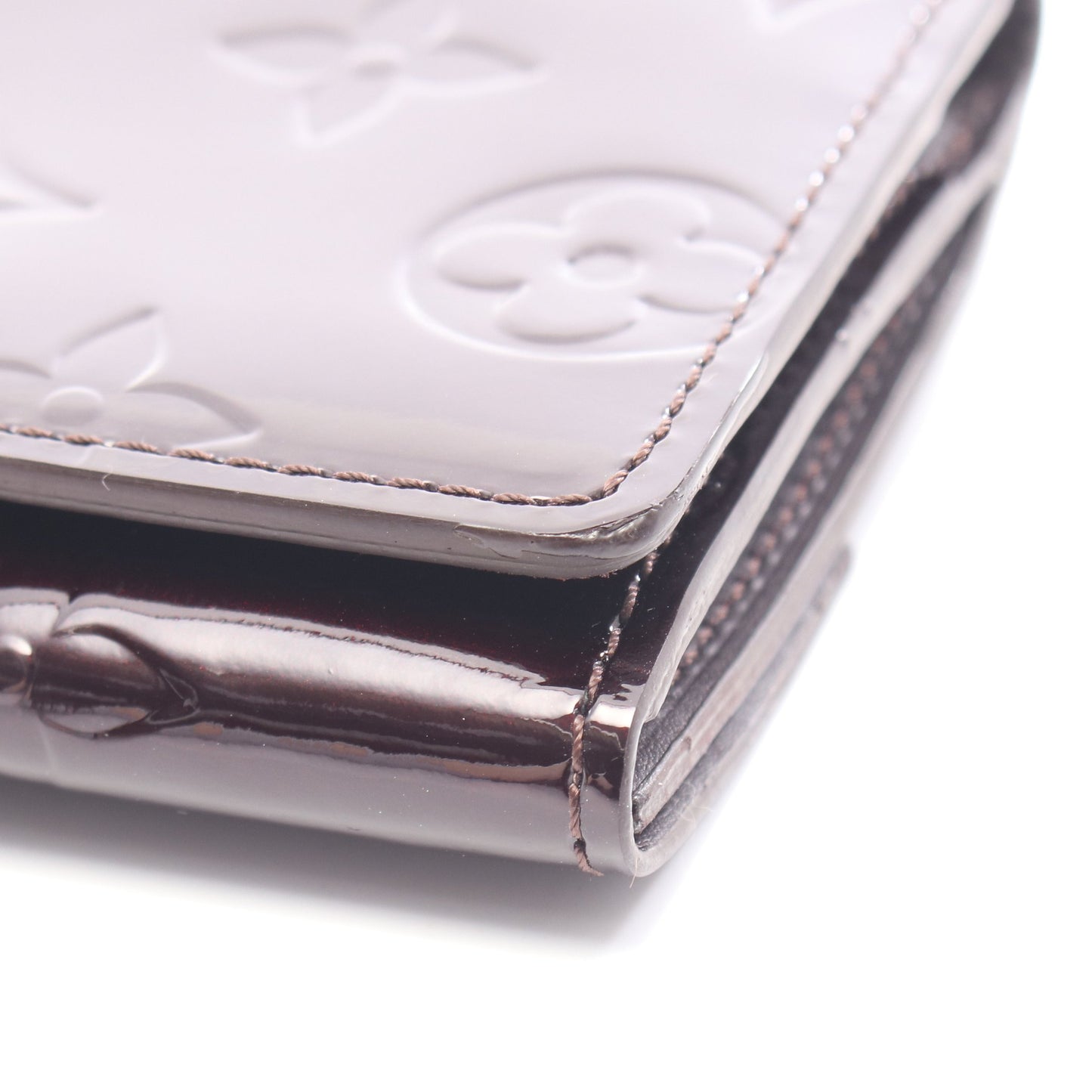 ラドロー モノグラムヴェルニ アマラント コインケース 二つ折り財布 エナメルレザー ボルドー ルイヴィトン