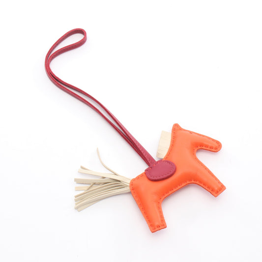 ロデオPM オレンジポピー クレ ルビー バッグチャーム アニョーミロ オレンジ アイボリー レッド B刻印 エルメス