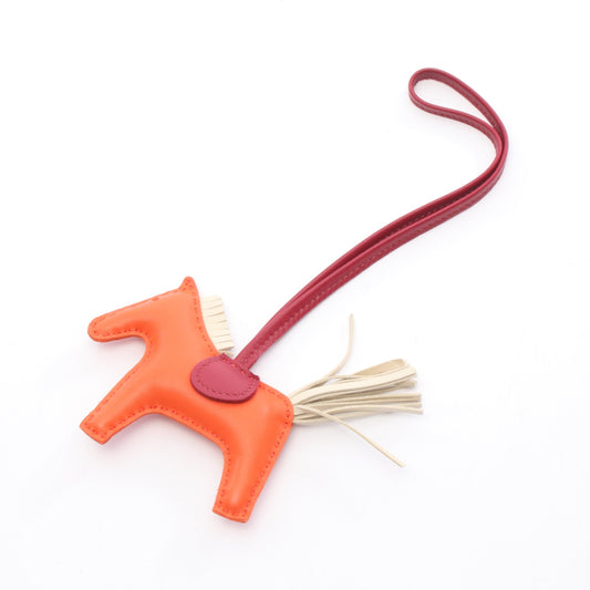 ロデオPM オレンジポピー クレ ルビー バッグチャーム アニョーミロ オレンジ アイボリー レッド B刻印 エルメス