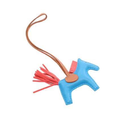 ロデオPM ブルーザンジバル ローズテキサス ゴールド バッグチャーム アニョーミロ ブルー ピンクレッド ブラウン U刻印 エルメス