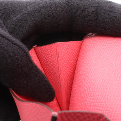 ベアンミニ ローズアザレ カードケース ヴォーエプソン ピンク シルバー金具 K刻印 エルメス