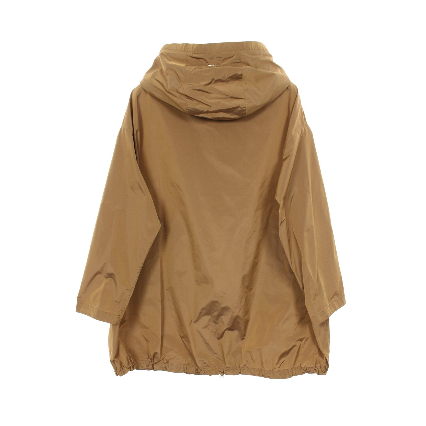 NEW TECHNO タフタ フーデッド スプリングコート フード付き ブルゾン ライトブラウン ヘルノ