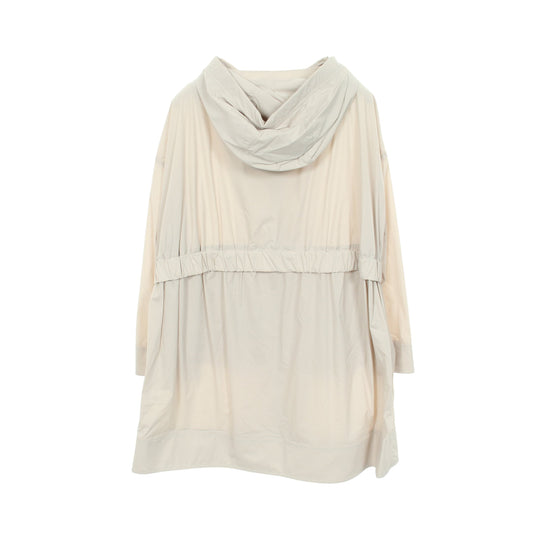 スプリングコート ナイロン ライトグレー フード付き ヘルノ