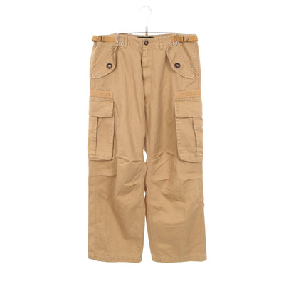 カーゴパンツ ワイドパンツ コットン ベージュ ディースクエアード ボトムス DSQUARED2