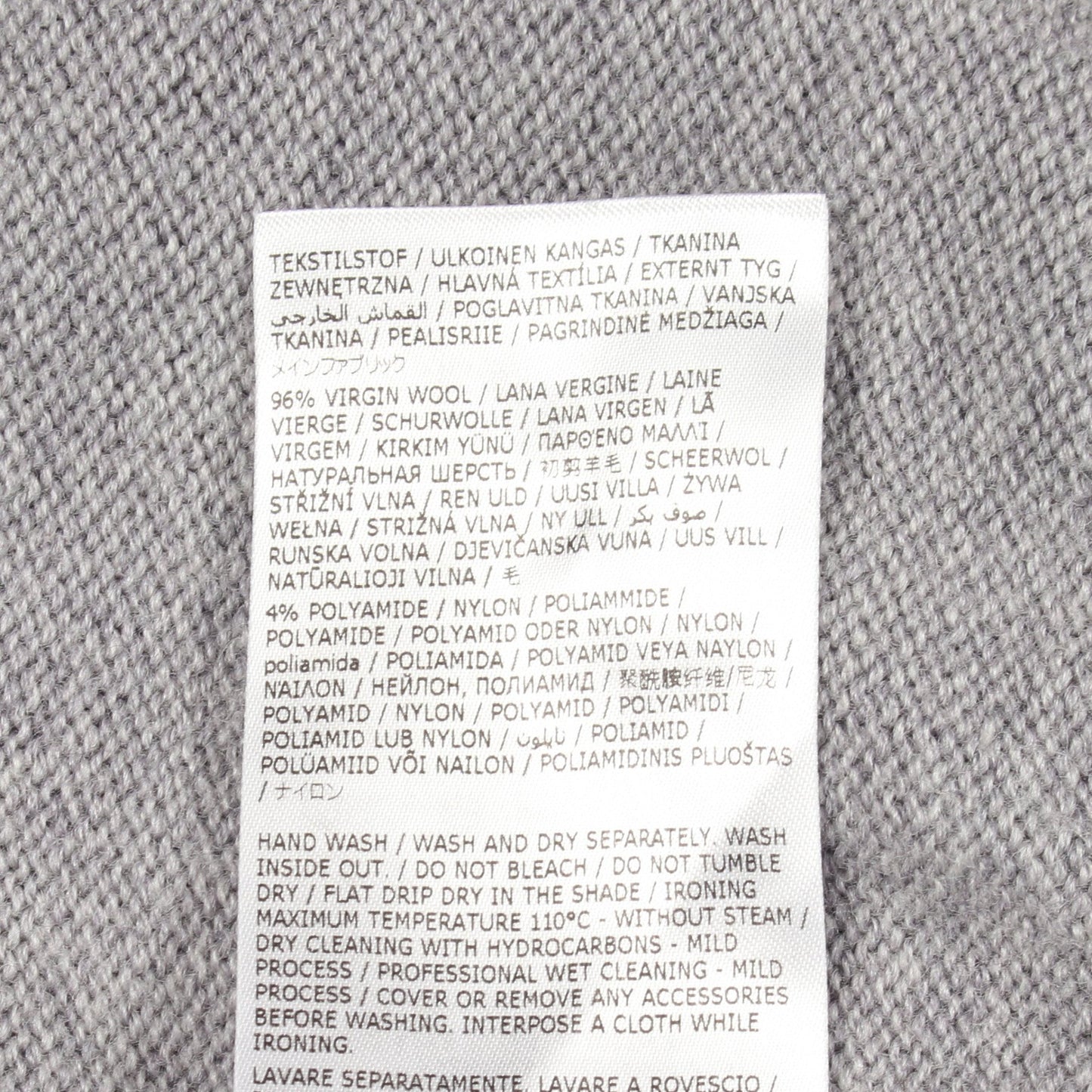 クルーネック ニット ウール グレー ブラック エムエムシックスメゾンマルジェラ トップス MM6 MAISON MARGIELA