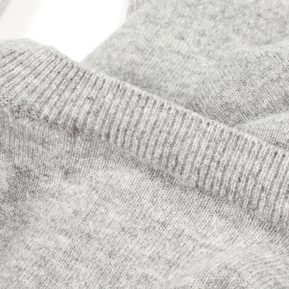 パートパッチ Vネック ニット ウール グレー プレイコムデギャルソン トップス PLAY COMME des GARCONS