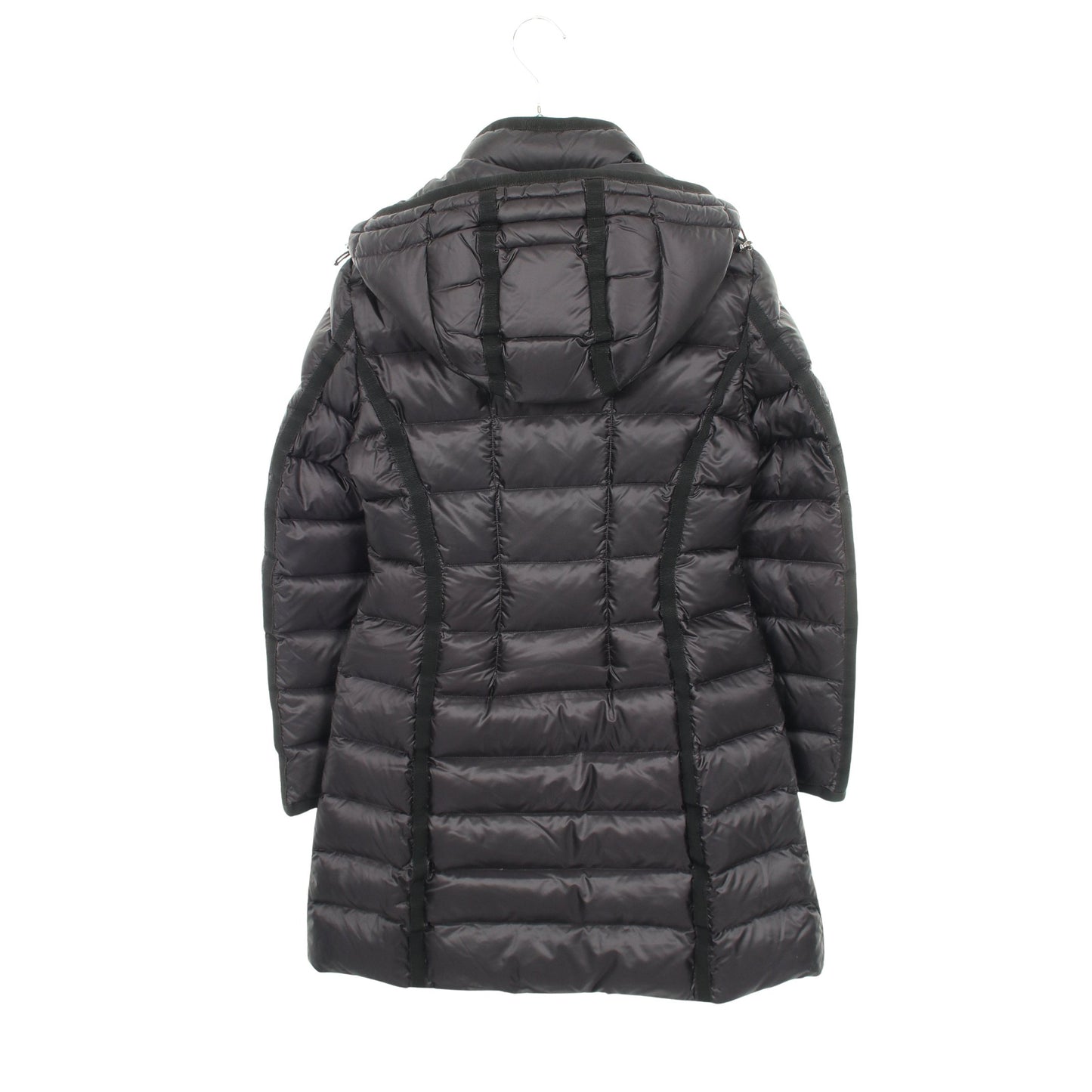 HERMINE ダウンコート ナイロン ブラック モンクレール アウター MONCLER
