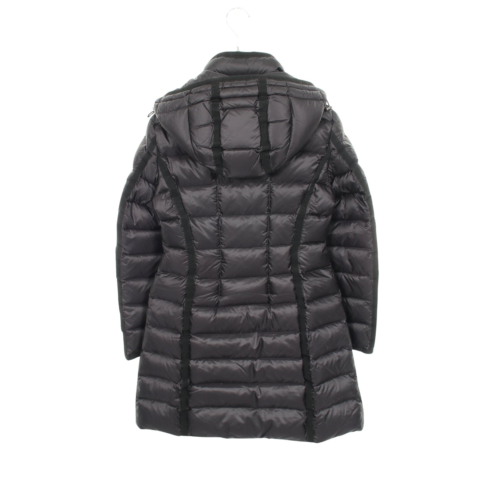 HERMINE ダウンコート ナイロン ブラック モンクレール アウター MONCLER