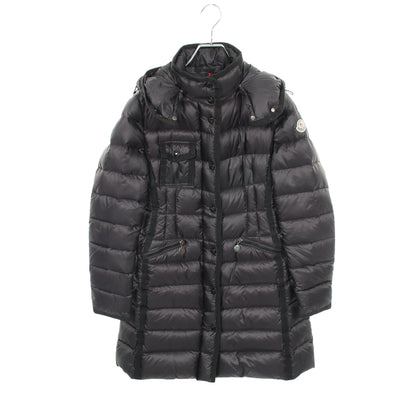 HERMINE ダウンコート ナイロン ブラック モンクレール アウター MONCLER
