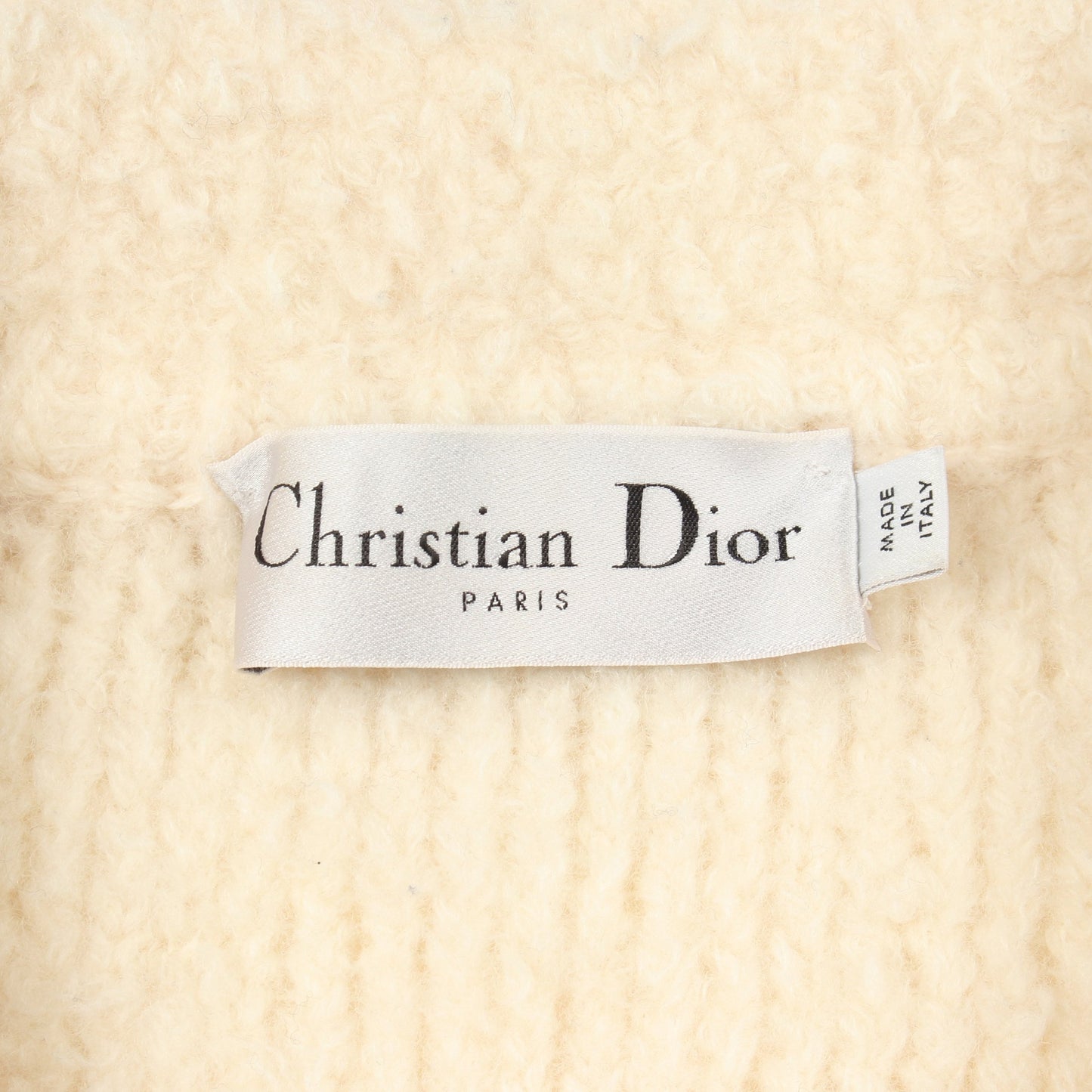 Caro ニット ジャケット ウール アイボリー ブラック クリスチャンディオール アウター Christian Dior