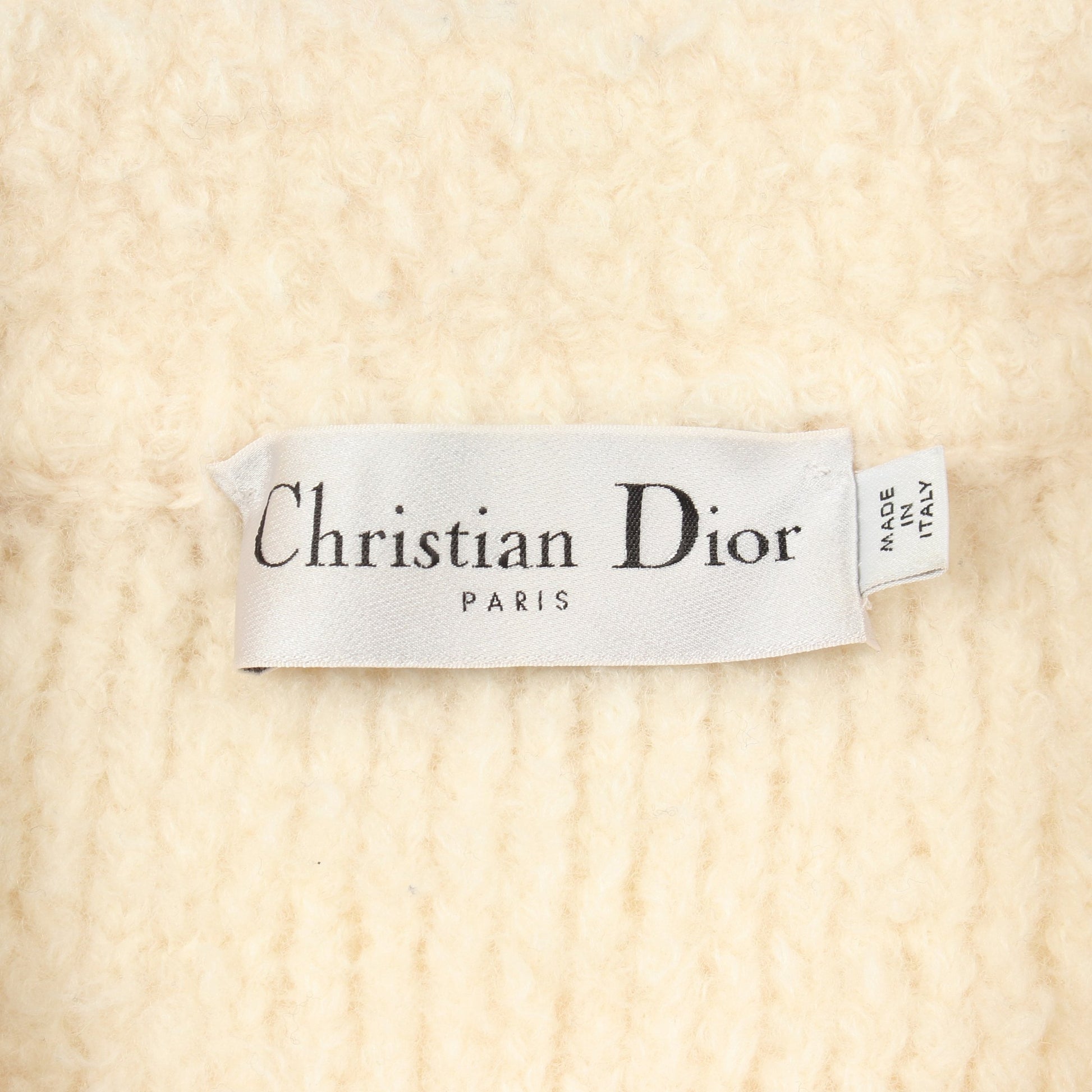 Caro ニット ジャケット ウール アイボリー ブラック クリスチャンディオール アウター Christian Dior