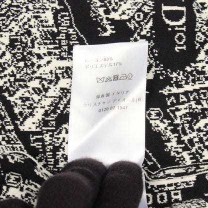 Plan de Paris クロップド ボンバージャケット ビスコース ブラック ホワイト クリスチャンディオール アウター Christian Dior