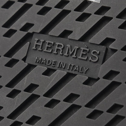 シプレ スライドサンダル レザー ファブリック ブラック エルメス シューズ HERMES