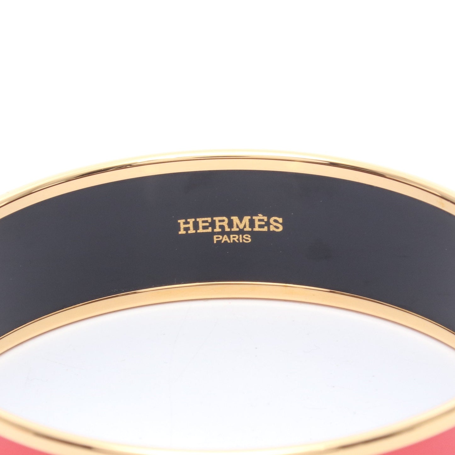 エマイユGM バングル GP 七宝 ピンクレッド ゴールド エルメス アクセサリー HERMES