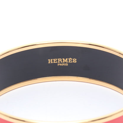 エマイユGM バングル GP 七宝 ピンクレッド ゴールド エルメス アクセサリー HERMES