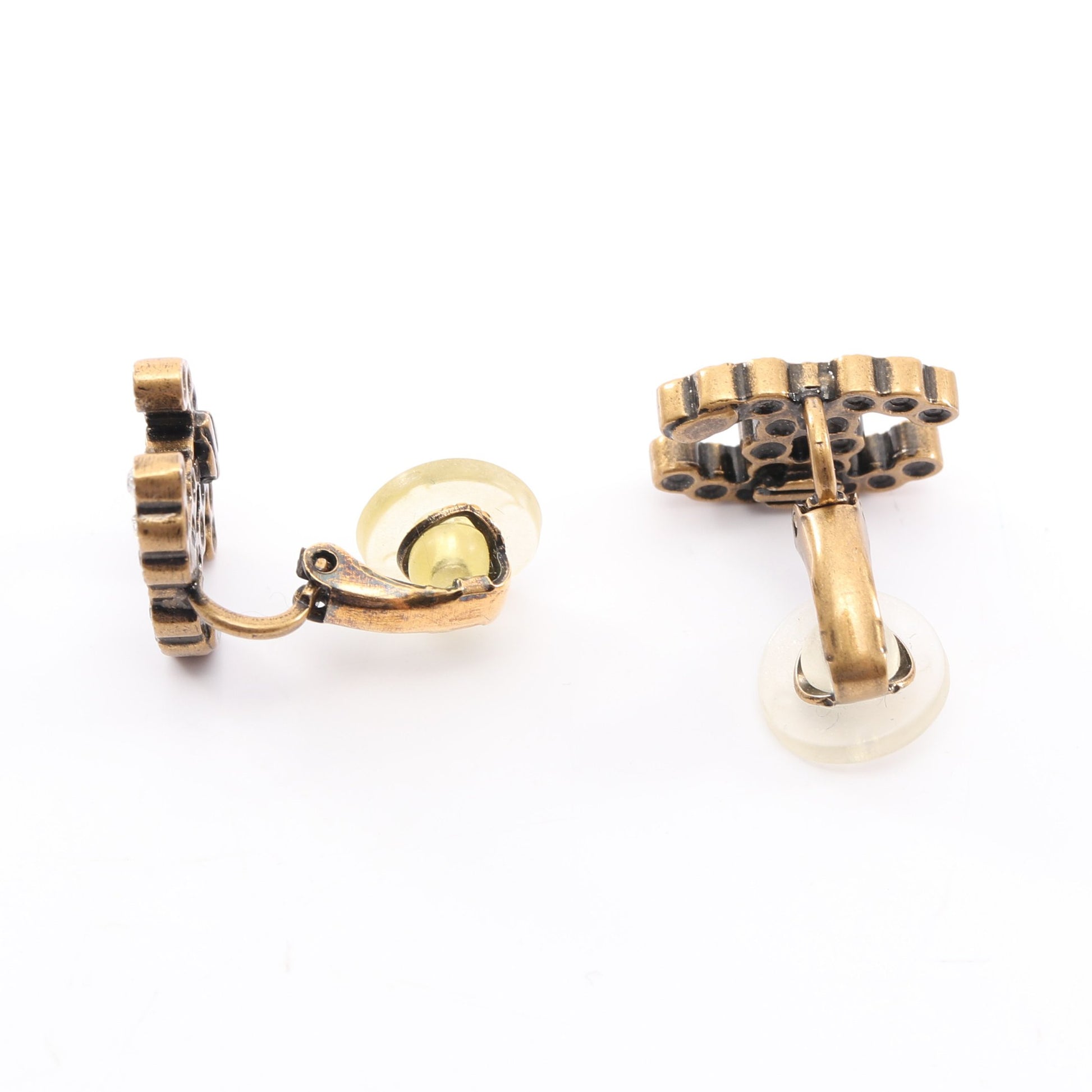 ココマーク イヤリング GP ラインストーン ゴールド クリア B20S シャネル アクセサリー CHANEL