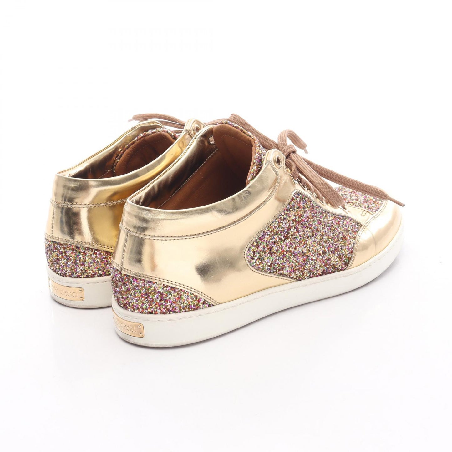 MIAMI グリッター スニーカー ファブリック ゴールド マルチカラー ジミーチュウ シューズ JIMMY CHOO