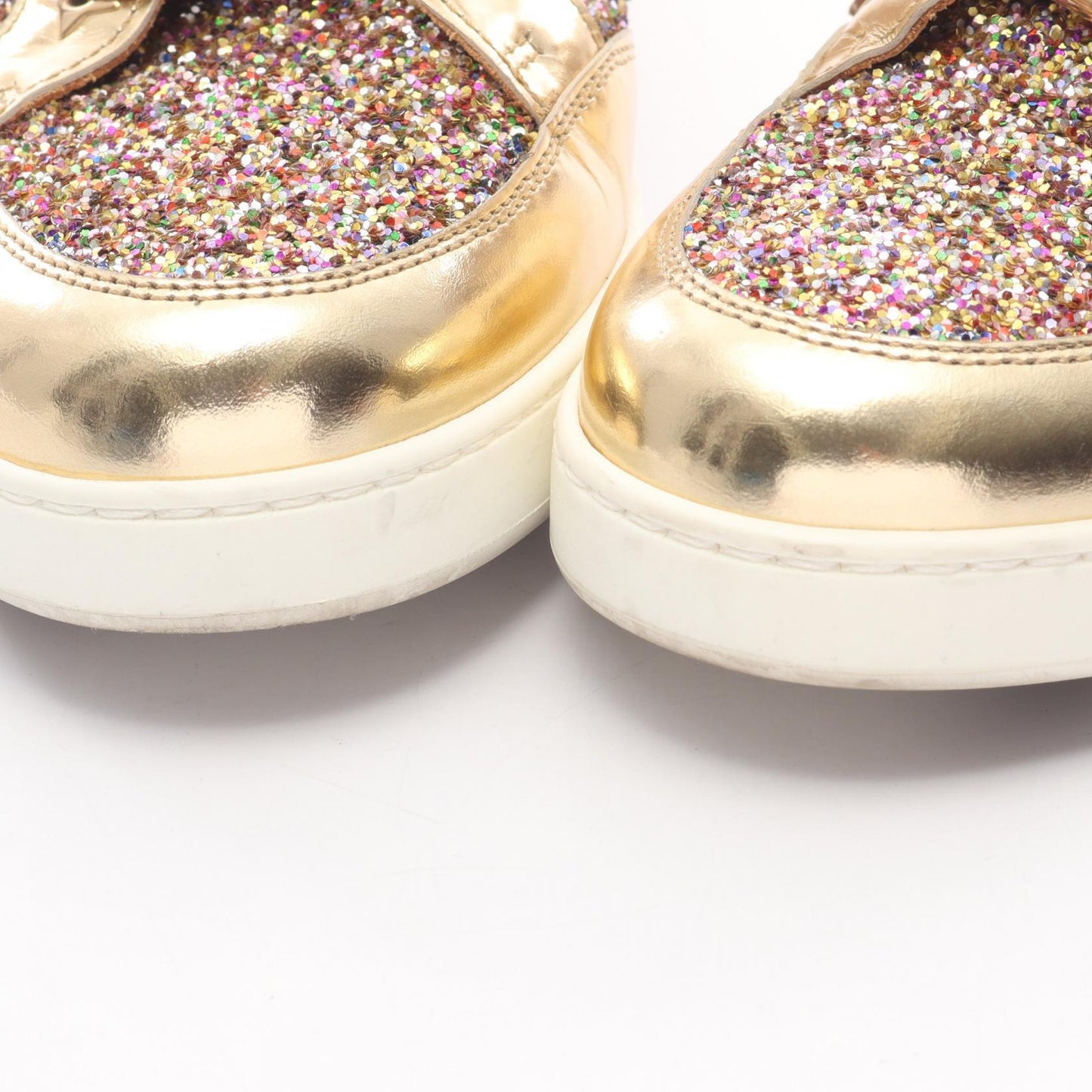 MIAMI グリッター スニーカー ファブリック ゴールド マルチカラー ジミーチュウ シューズ JIMMY CHOO