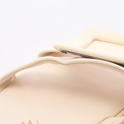 スライドサンダル エナメルレザー アイボリー ロジェヴィヴィエ シューズ Roger Vivier