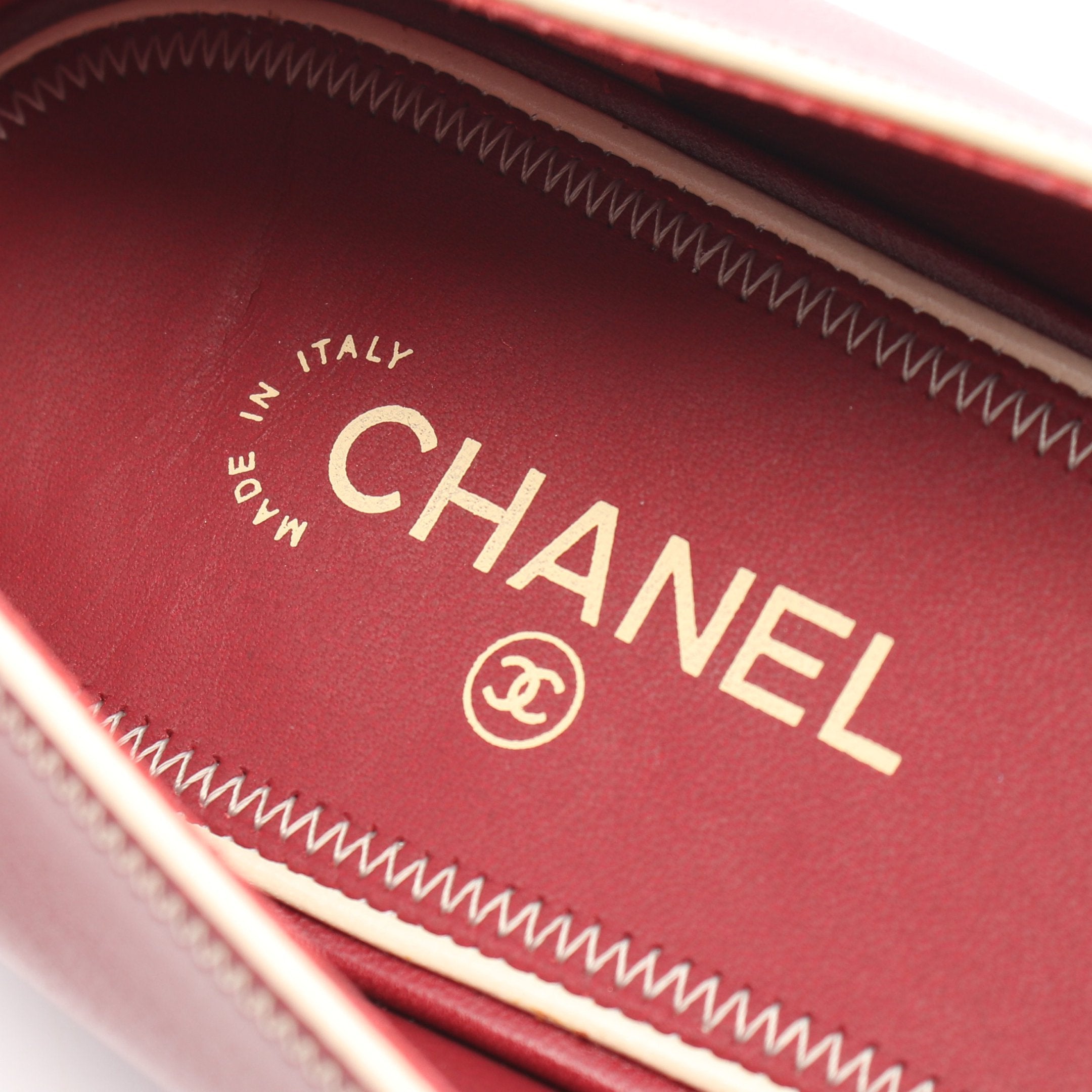 7151 シャネル パテント レザー ココマーク リボン バレエシューズ CHANEL（シャネル） （新品・未使用品）】シャネル バレリーナ ココ