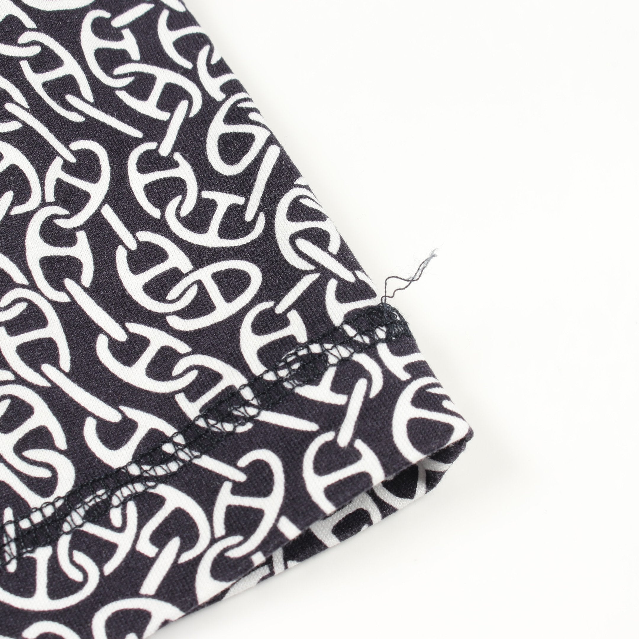 Naoussa Chaine ナウサ シェーヌプリント クルーネック 長袖Tシャツ