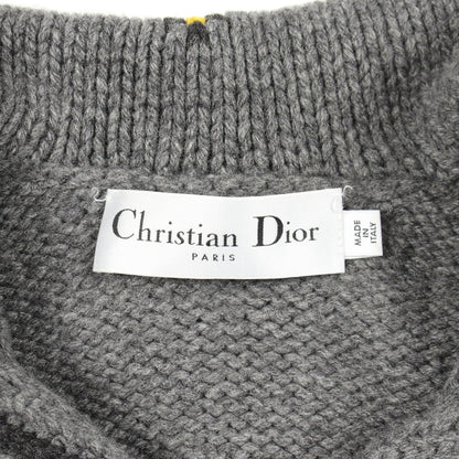 22AW セーラーカラー スター ロゴ カーディガン ウール グレー イエロー クリスチャンディオール トップス Christian Dior