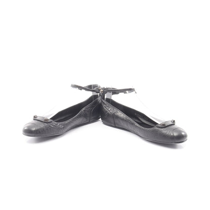 フラットシューズ バレエシューズ レザー ブラック バレンシアガ シューズ BALENCIAGA