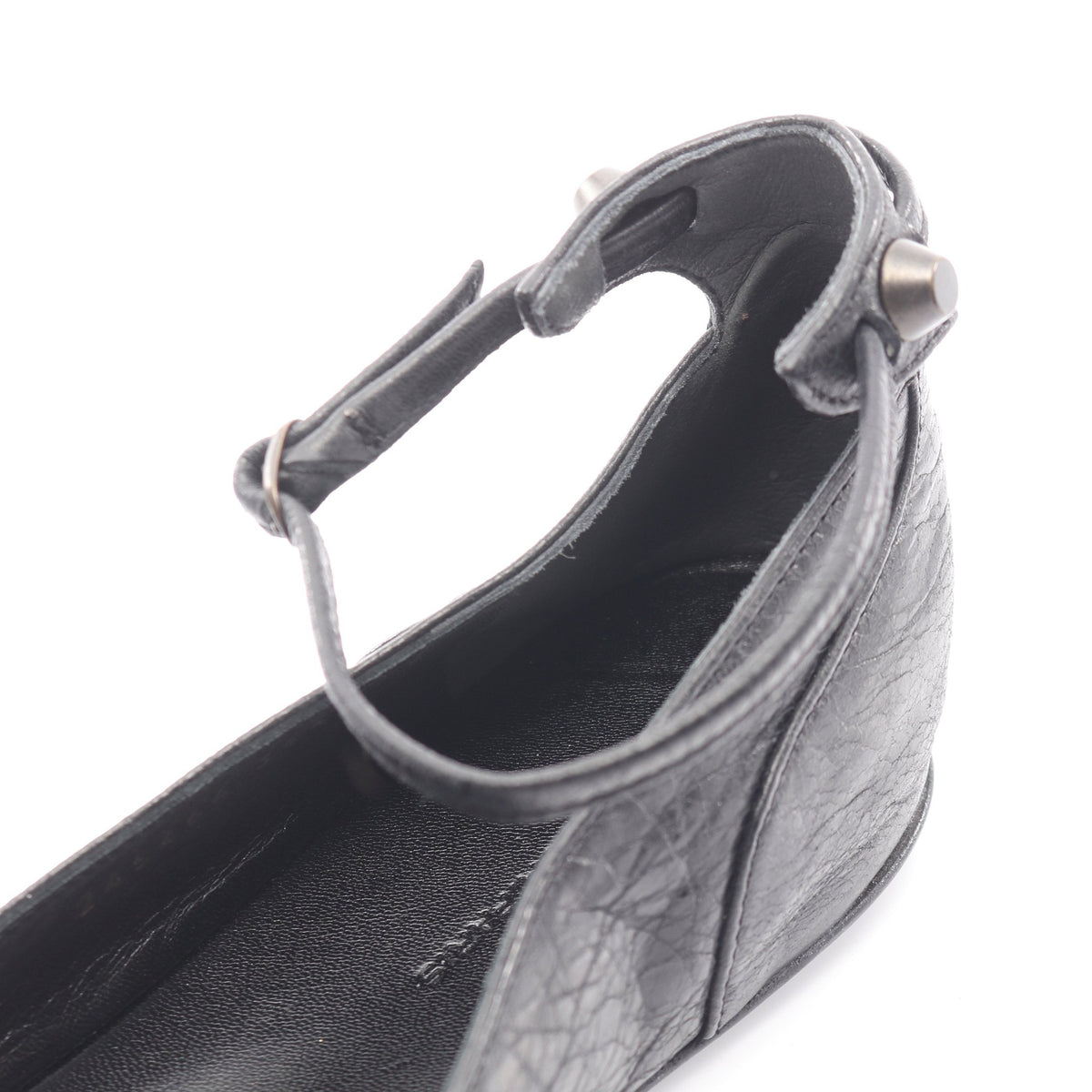 フラットシューズ バレエシューズ レザー ブラック バレンシアガ シューズ BALENCIAGA