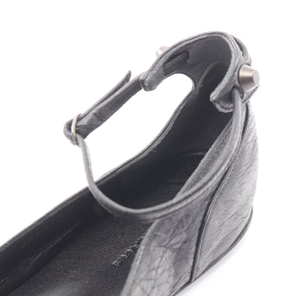 フラットシューズ バレエシューズ レザー ブラック バレンシアガ シューズ BALENCIAGA