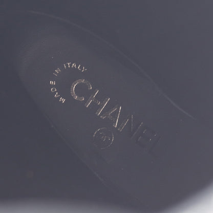ココマーク ブーツ ファブリック エナメルレザー ブラック シャネル シューズ CHANEL