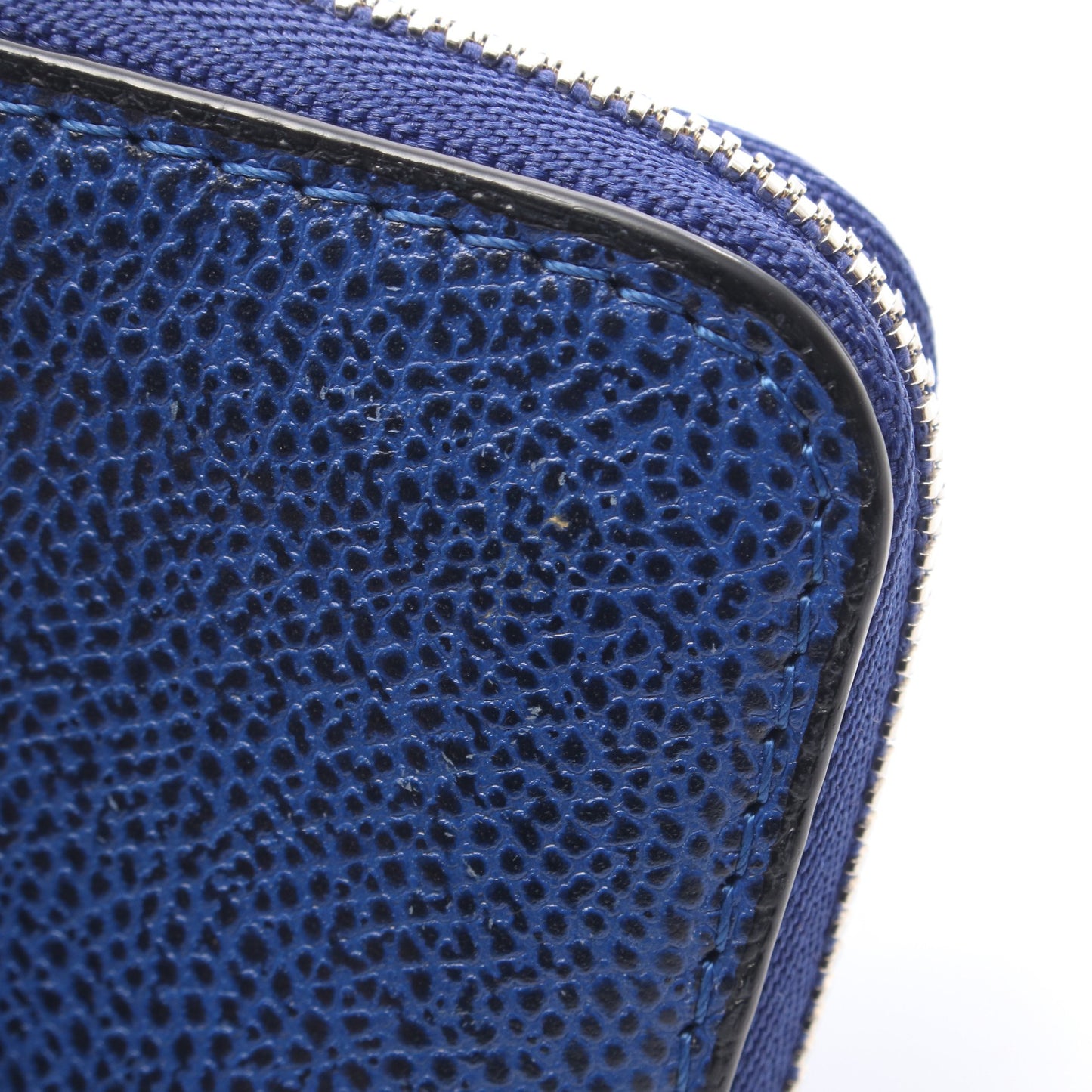 ZIP AROUND CARD HOLDER カードケース レザー ブルー ヴァレクストラ 財布・小物 Valextra