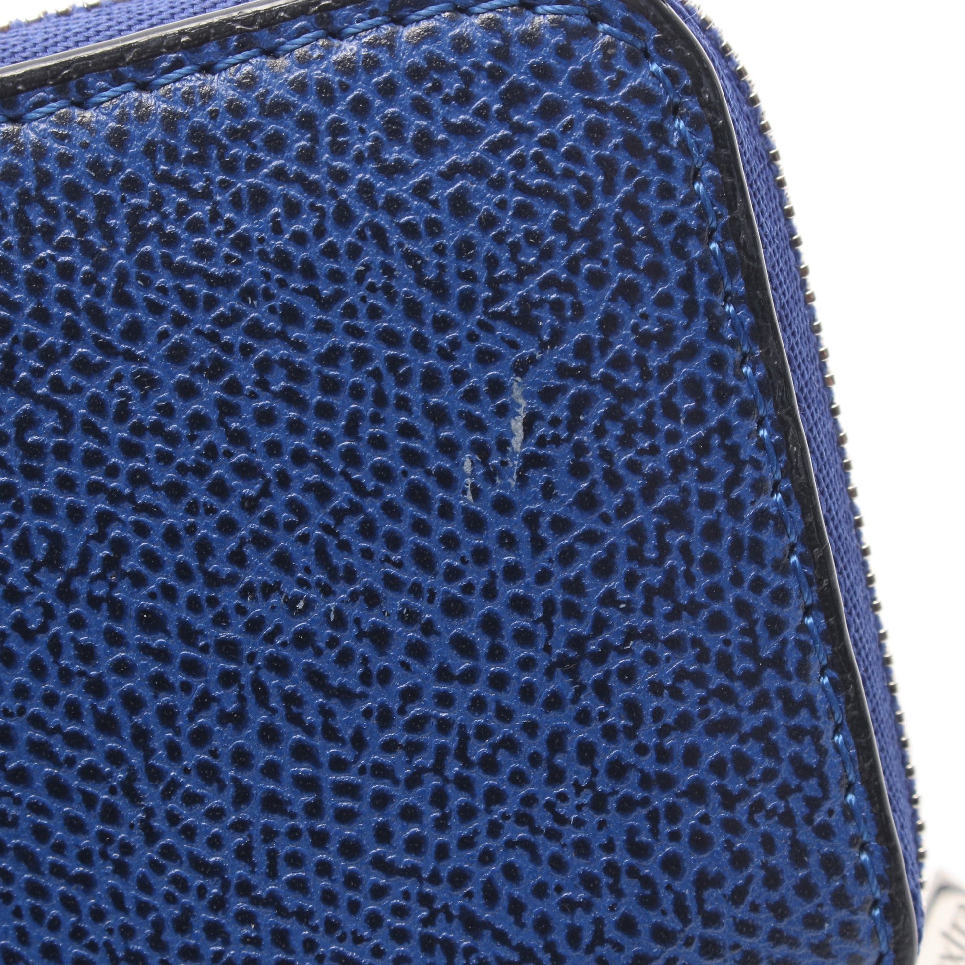 ZIP AROUND CARD HOLDER カードケース レザー ブルー ヴァレクストラ 財布・小物 Valextra