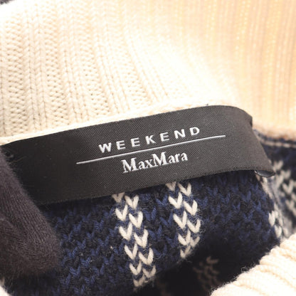 ODEON コットンジャカード ニット コットン アイボリー ネイビー マックスマーラウィークエンド トップス Max Mara Weekend