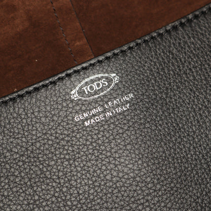 DI ドローストリング 2WAY ハンドバッグ レザー ブラック トッズ バッグ TOD'S