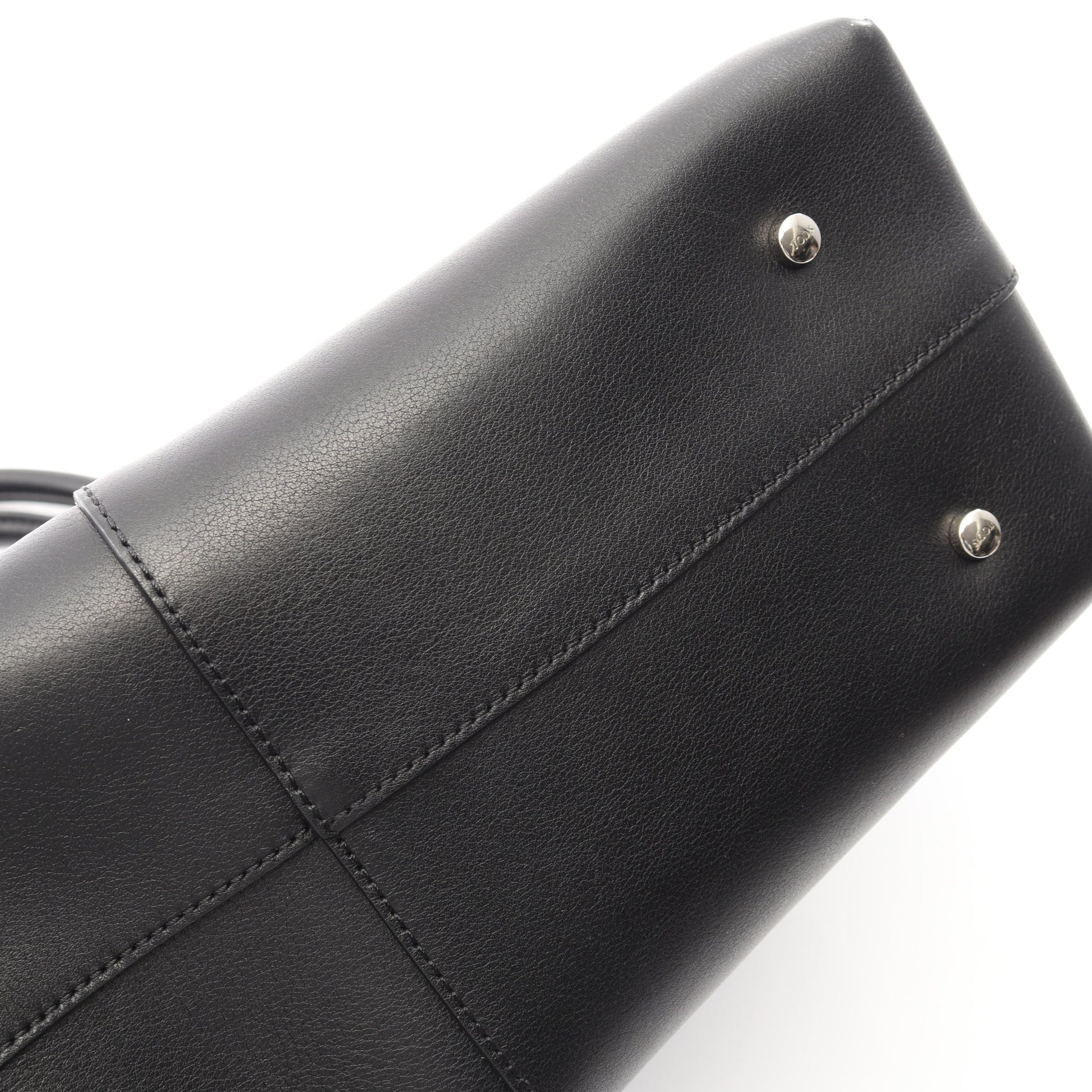 DI ドローストリング 2WAY ハンドバッグ レザー ブラック トッズ バッグ TOD'S