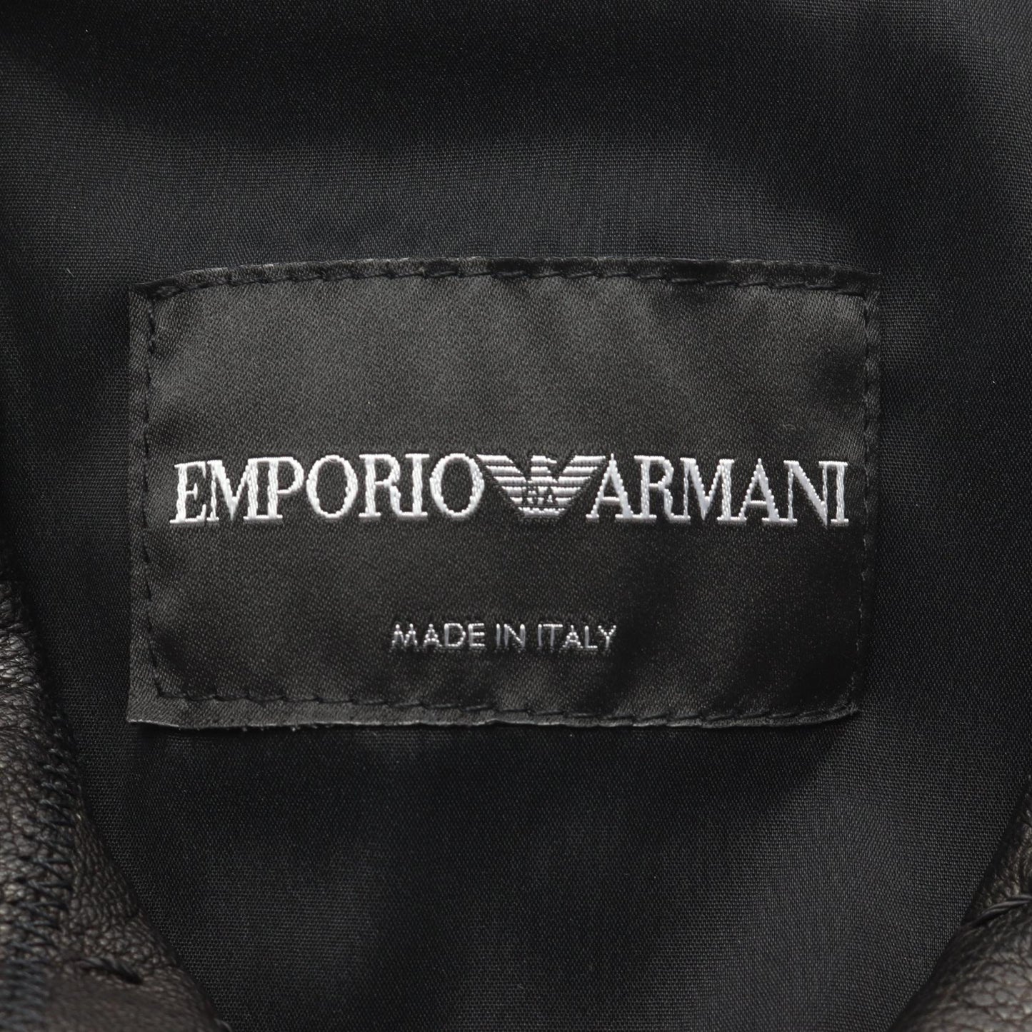 レザージャケット レザー ダークブラウン ブラック エンポリオアルマーニ アウター EMPORIO ARMANI