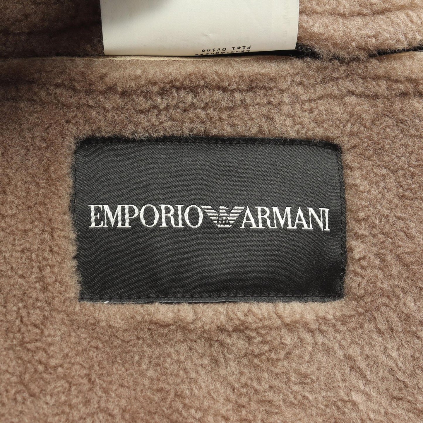 ムートン ジャケット ラムスキン ブラウン エンポリオアルマーニ アウター EMPORIO ARMANI
