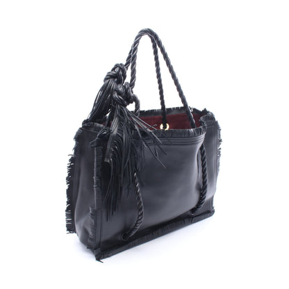 フリンジ ショルダーバッグ トートバッグ レザー ブラック ヴァレンティノガラヴァーニ バッグ VALENTINO GARAVANI