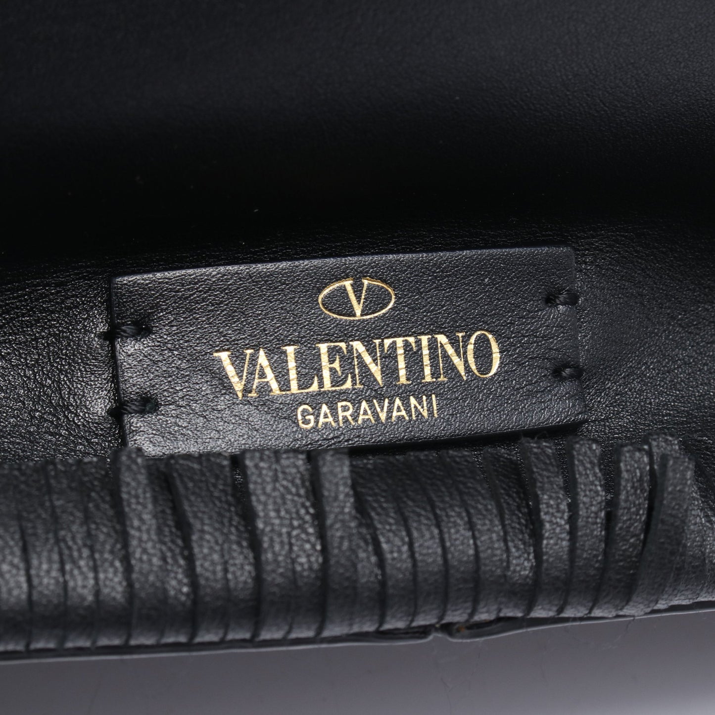 フリンジ ショルダーバッグ トートバッグ レザー ブラック ヴァレンティノガラヴァーニ バッグ VALENTINO GARAVANI
