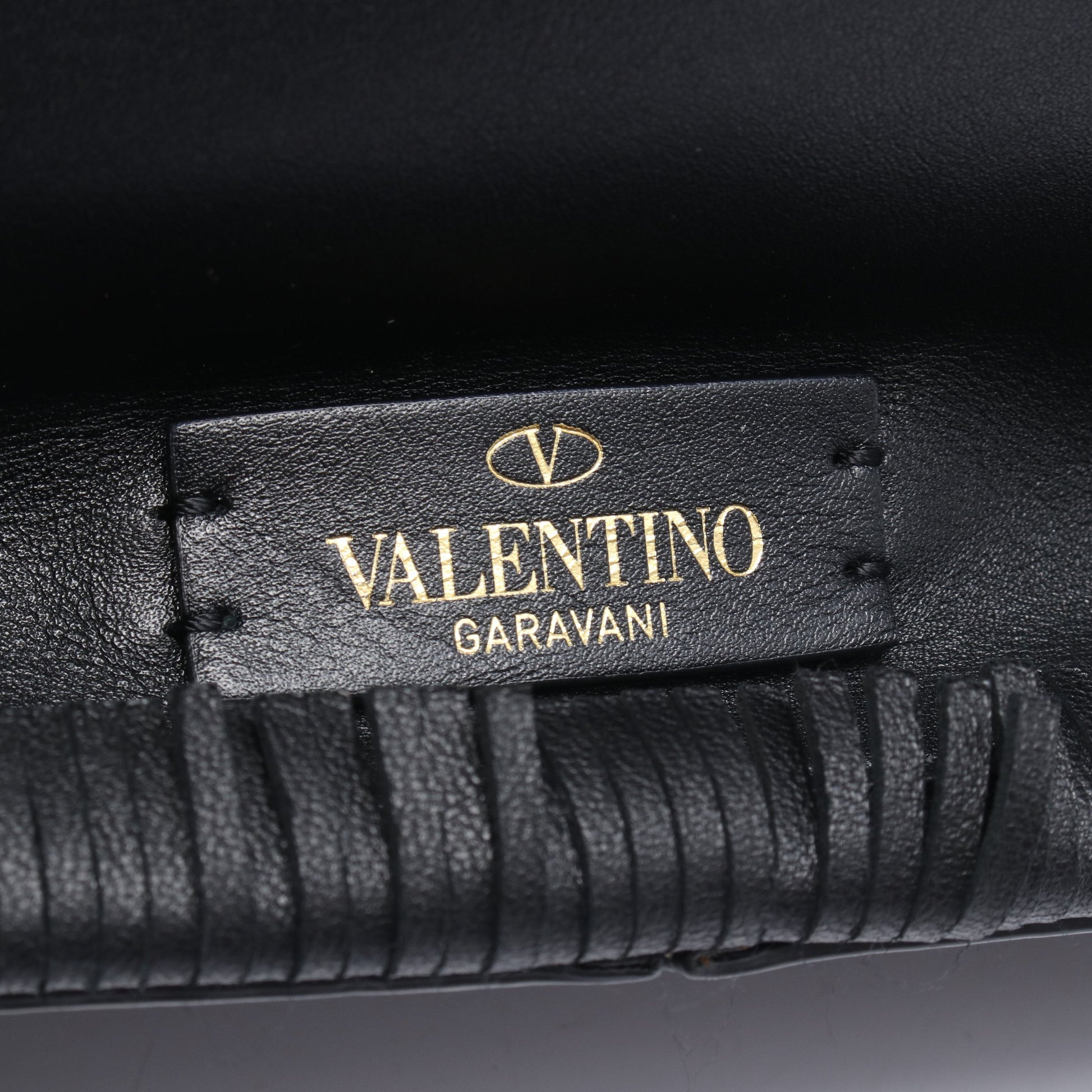 フリンジ ショルダーバッグ トートバッグ レザー ブラック ヴァレンティノガラヴァーニ バッグ VALENTINO GARAVANI