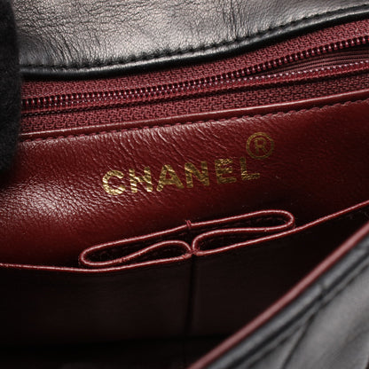 ミニマトラッセ20 チェーンショルダーバッグ ラムスキン ブラック ゴールド金具 シャネル バッグ CHANEL