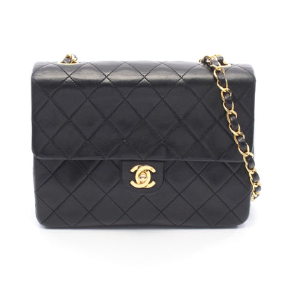 ミニマトラッセ20 チェーンショルダーバッグ ラムスキン ブラック ゴールド金具 シャネル バッグ CHANEL