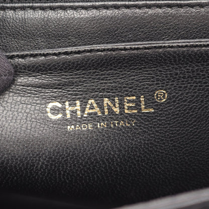 マトラッセ ハンドバッグ キャビアスキン ブラック ゴールド金具 シャネル バッグ CHANEL