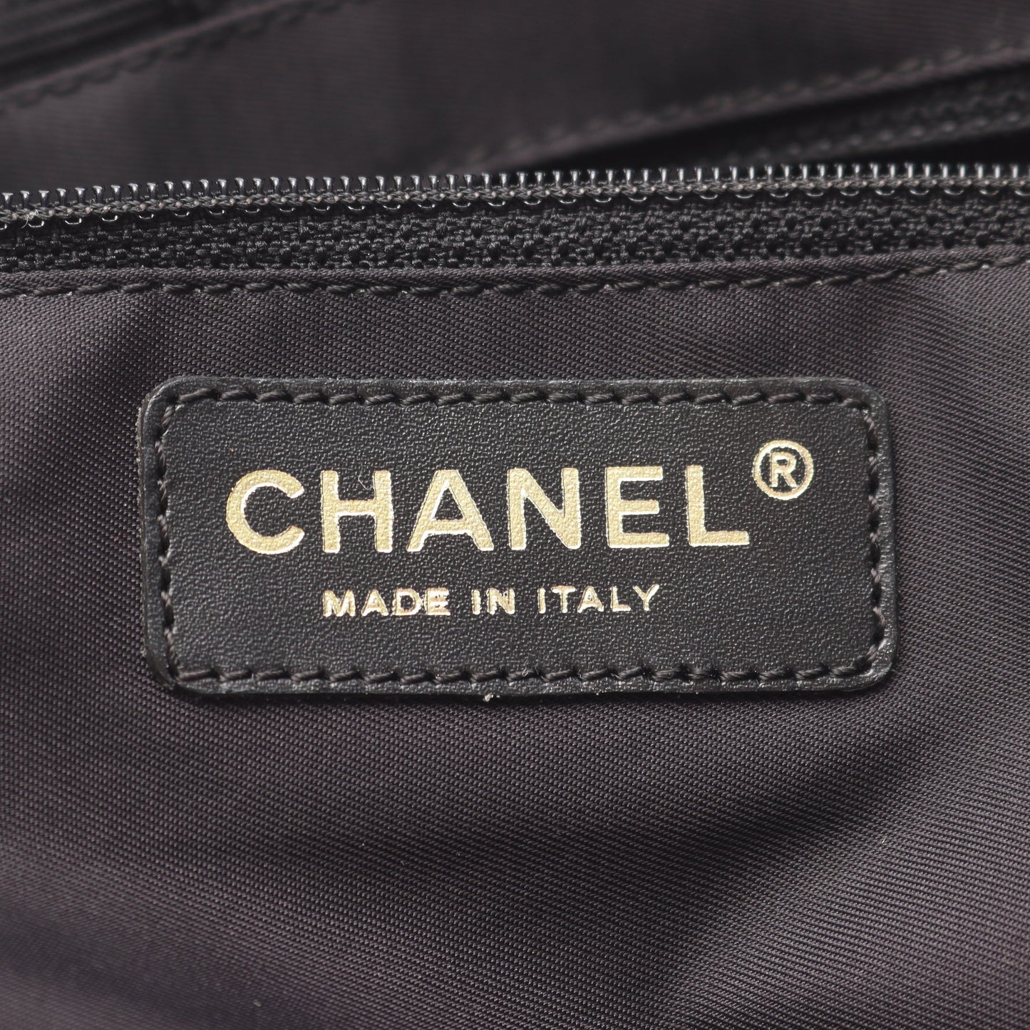 ニュートラベルラインMM ハンドバッグ トートバッグ ナイロンキャンバス レザー ブラック ゴールド金具 シャネル バッグ CHANEL