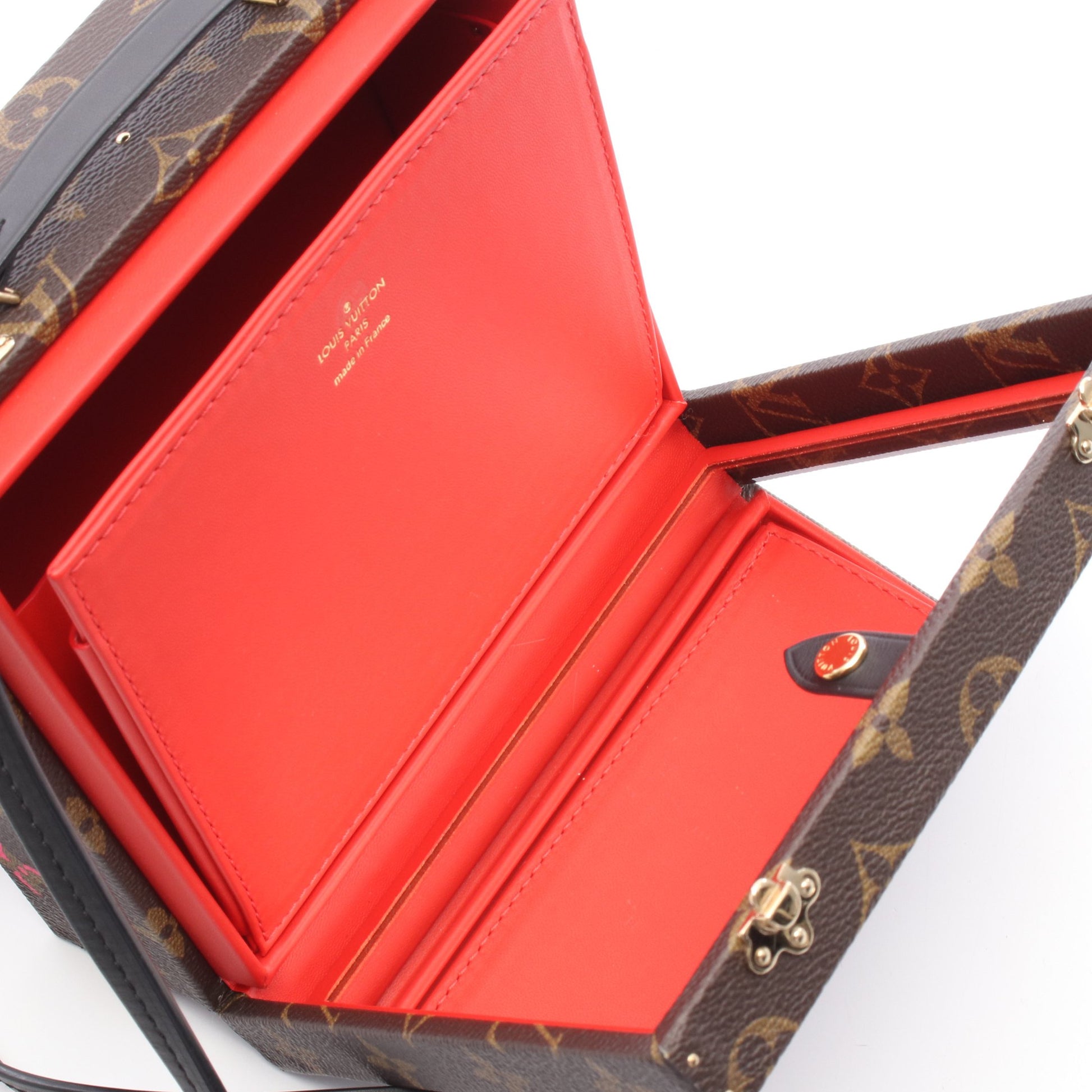 モバイルボックス モノグラムフォーリンラブ ハンドバッグ PVC レザー ブラウン マルチカラー 2WAY ルイヴィトン バッグ LOUIS VUITTON