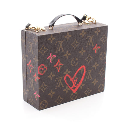 モバイルボックス モノグラムフォーリンラブ ハンドバッグ PVC レザー ブラウン マルチカラー 2WAY ルイヴィトン バッグ LOUIS VUITTON